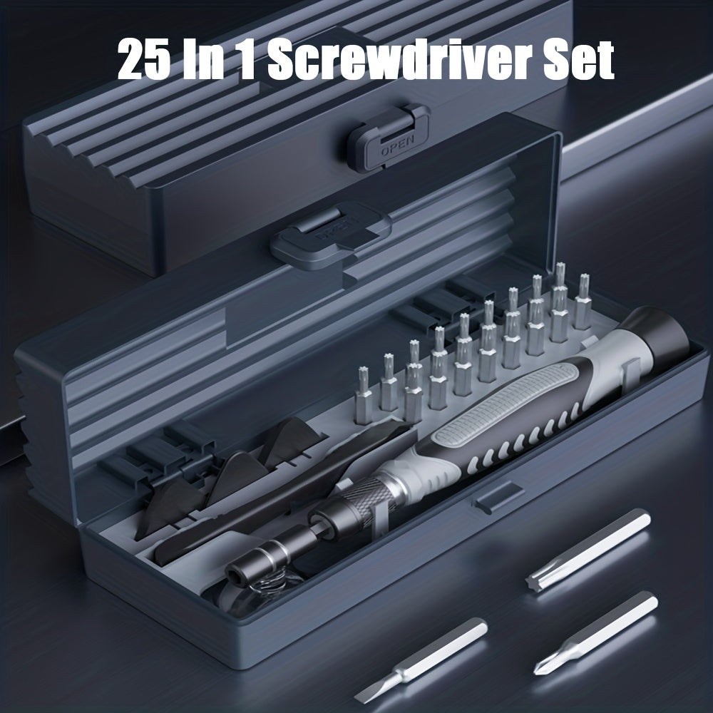 25-in-1 Precision Magnetic Screwdriver Set - Portable Repair Tool
