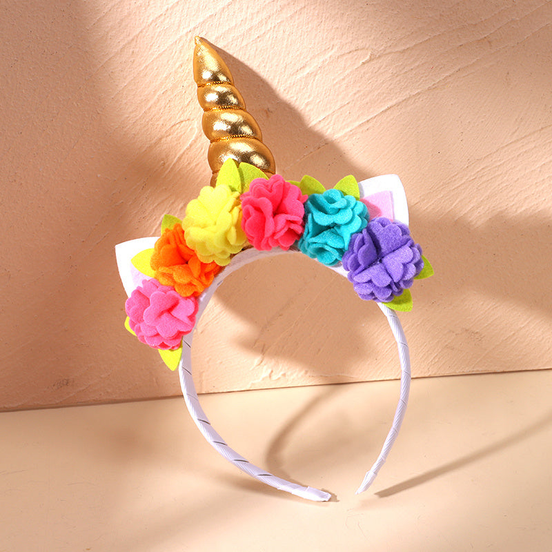 Girls Teen Unicorn Decor Headband Hair Accessories For Party Gift Outdoor