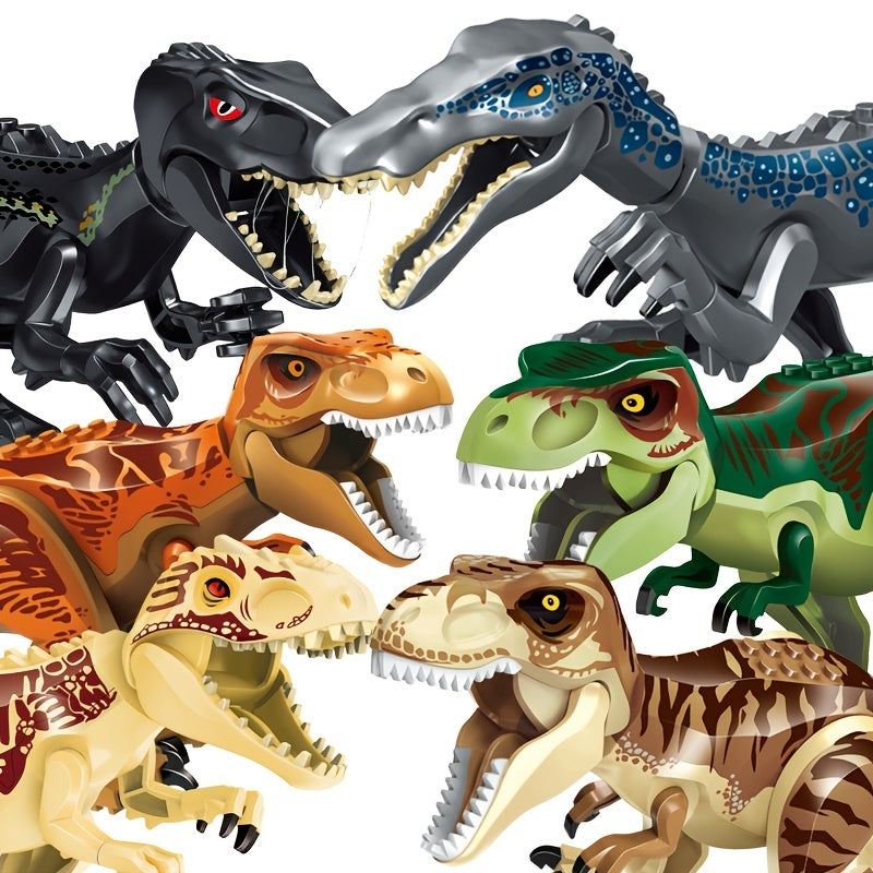 Jurassic Dinosaur Building Blocks Toy - Tyrannosaurus Triceratops Pterosaur