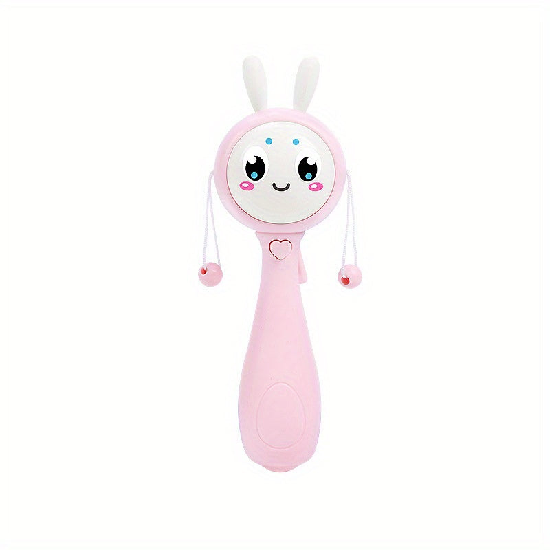 Music Rabbit Baby Rattle Toy, Teething Ear, 0-18 Mon
