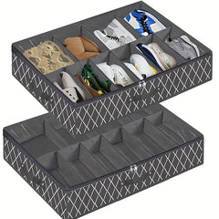 Bed Bottom Shoe Storage Box Foldable Non woven Packing Organizer