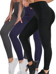 3pcs High Waist Yoga Pants Hip Lifting Fitness Leggings Women's Activewear