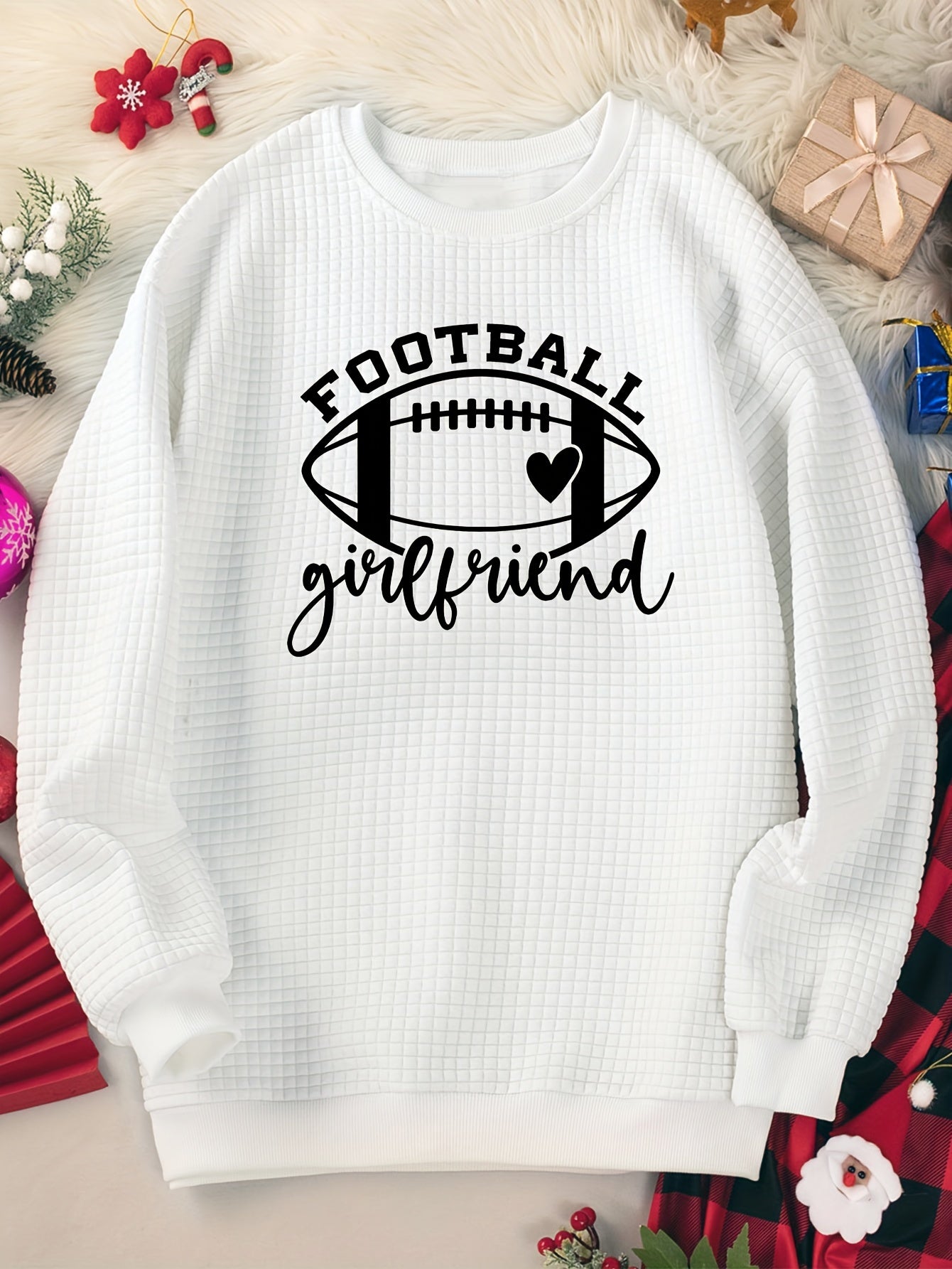 Rugby Graphic Lounge Top Long Sleeve Crew Neck Waf