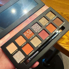 12 Colors Koi Scale Brown Orange Golden Eyeshadow Palette
