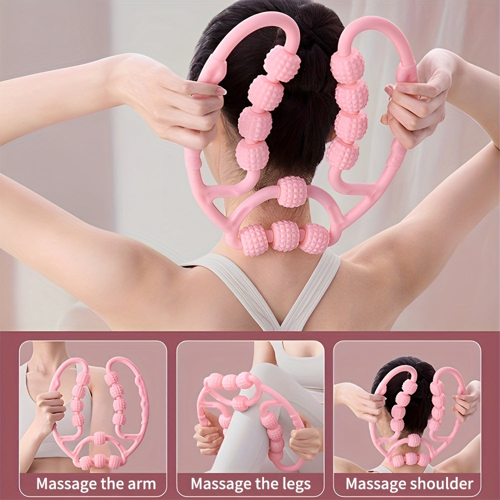 Yoga 12 Wheel Massage Ring for Muscle Relaxation and Fitness