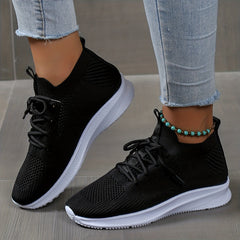 Women's Mesh Running Shoes Soft Comfortable Sole Shock Absorption Sneakers