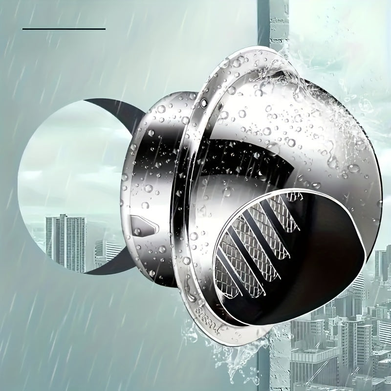 Stainless Steel Wall Vent Cover - Rain and Exhaust Protection