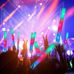 LED Foam Sticks 3 Modes Flashing Raves Concert Party Camping Events Carnival