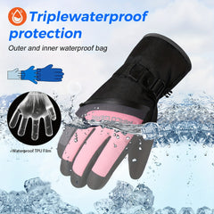 MVPTOO Winter Skiing Full Finger Gloves Touch Screen Outdoor Snowmobile Thermal