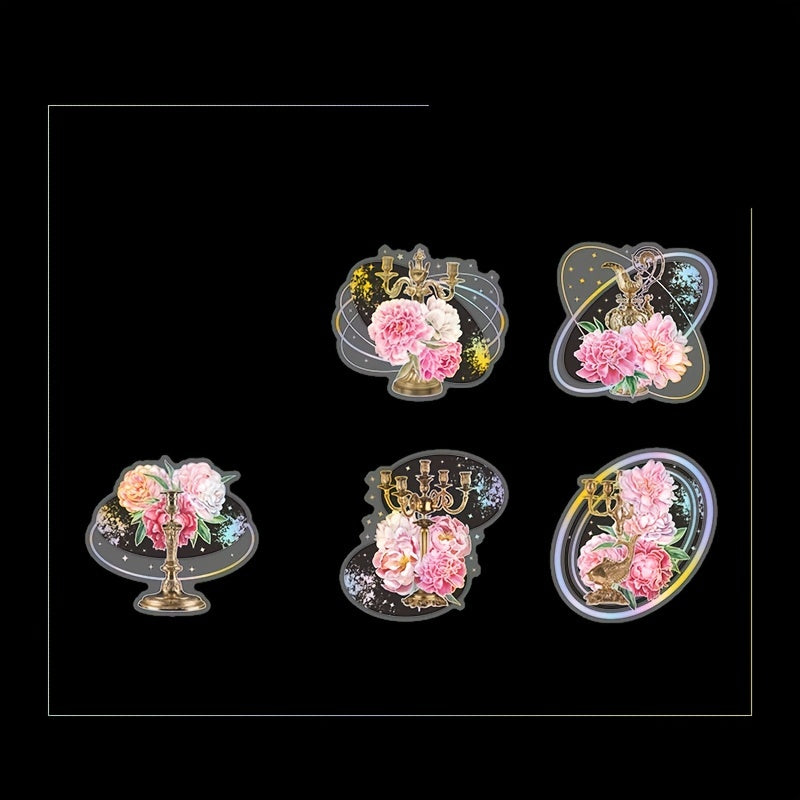 10pcs Fantasy Series Laser PET Collage Vintage Stickers DIY Materials