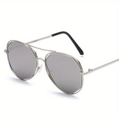 Hollow Metal Aviator Sunglasses UV400