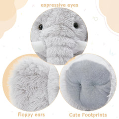 Realistic Elephant Plush Ultra Soft Stuffed Animal