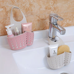 Adjustable Sink Sponge Storage Rack for Organizing Kitchen Accessories