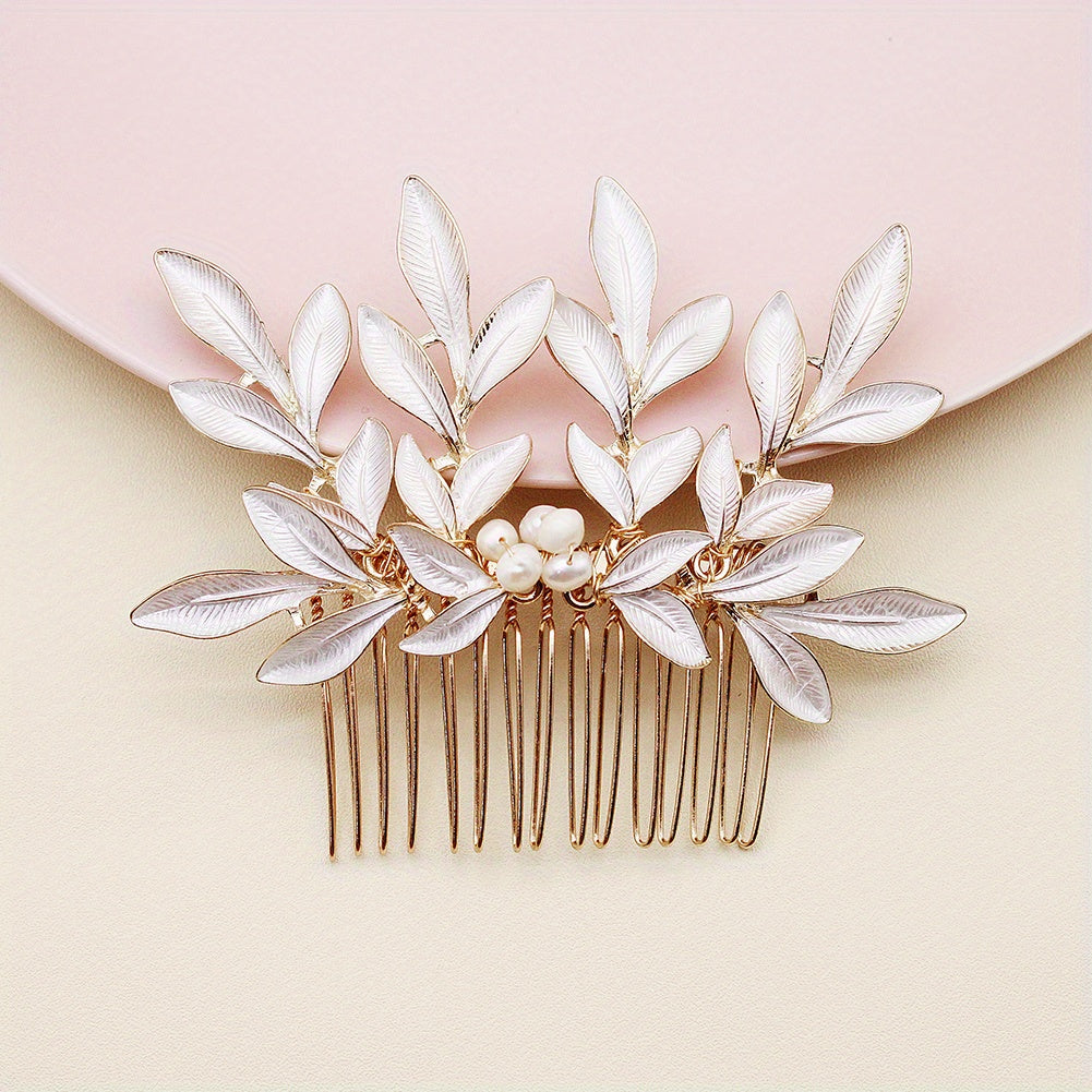 Faux Pearl Bridal Hair Comb Wedding Hair Accessories