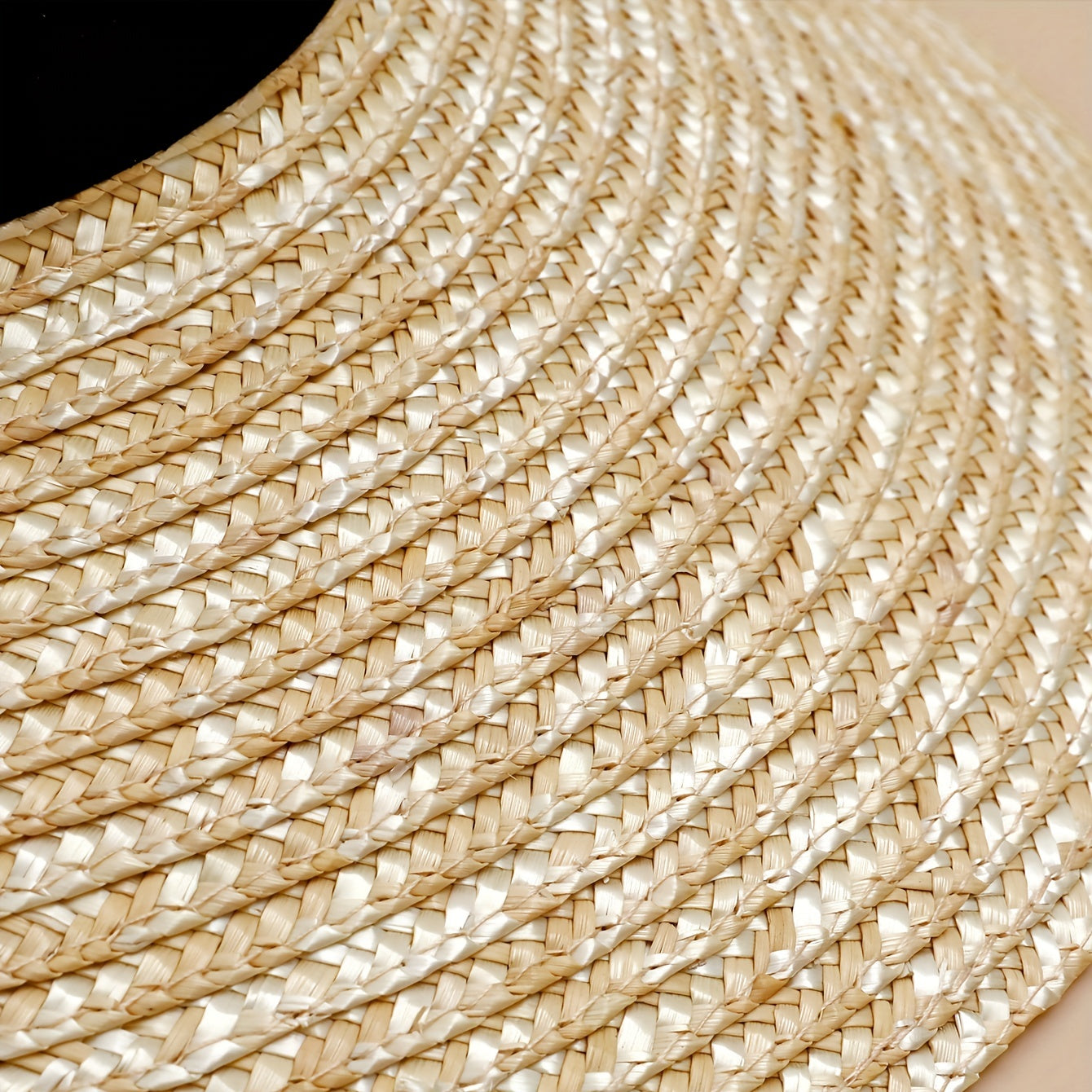 Khaki Wide Brim Straw Sun Hat for Women