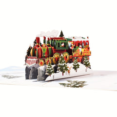 3D Pop up Christmas Card Merry Christmas Handcrafted Greeting Card