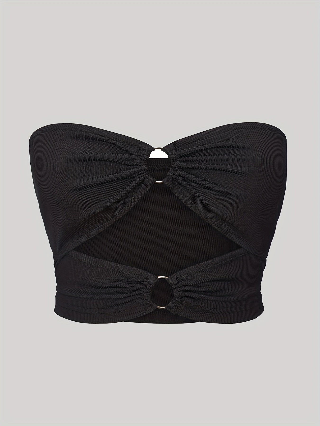 Pleated Bandeau Tube Top for Summer
