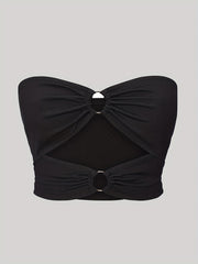Pleated Bandeau Tube Top for Summer