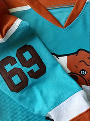 Men's Dog Pattern Long Sleeve Ice Hockey Jersey 69 Retro Classic Hockey Sweatshi