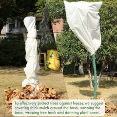 3pcs Plant Frost Protection Bag Winter Plant Jacket 23.62 X 31.5 & 47.24 X 70.87