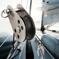 Stainless Steel Nylon Marine Pulley Hanging Wire Towing Wheel Swivel Lifting Rop