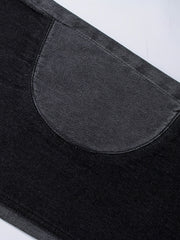Men's Vintage Patchwork Baggy Denim Pants Streetwear Jeans