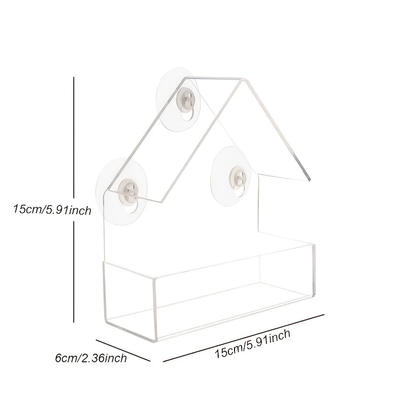 Acrylic Bird Feeder Cage for Garden