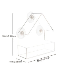 Acrylic Bird Feeder Cage for Garden