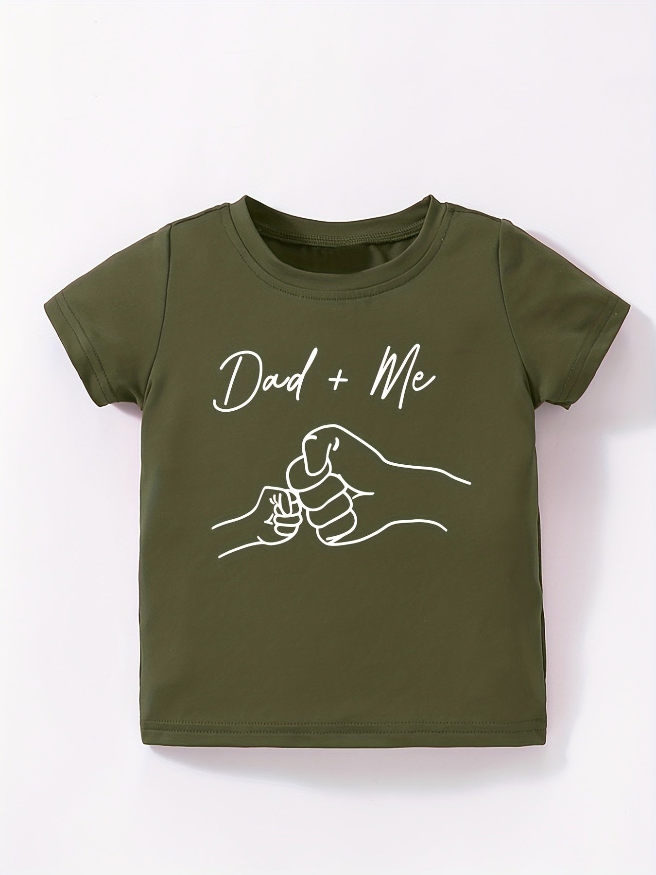 Toddler Baby Boys Short Sleeve Tee Top Dad Me T Shirt Father's Dress