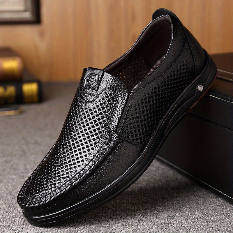 Men's Superfine Fiber Loafers Slip On Dress Shoes