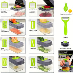 Portable 14-in-1 Vegetable Cutter for Camping