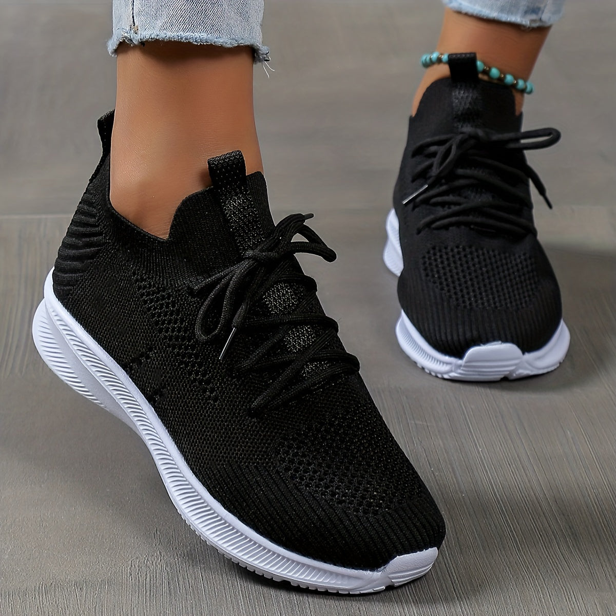 Women's Mesh Running Shoes Soft Comfortable Sole Shock Absorption Sneakers