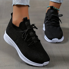Women's Mesh Running Shoes Soft Comfortable Sole Shock Absorption Sneakers