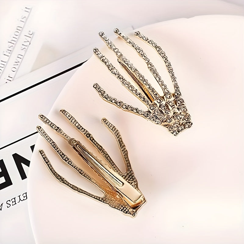 Halloween Skeleton Claw Hair Clip Party Women Girls Halloween Holiday Decor