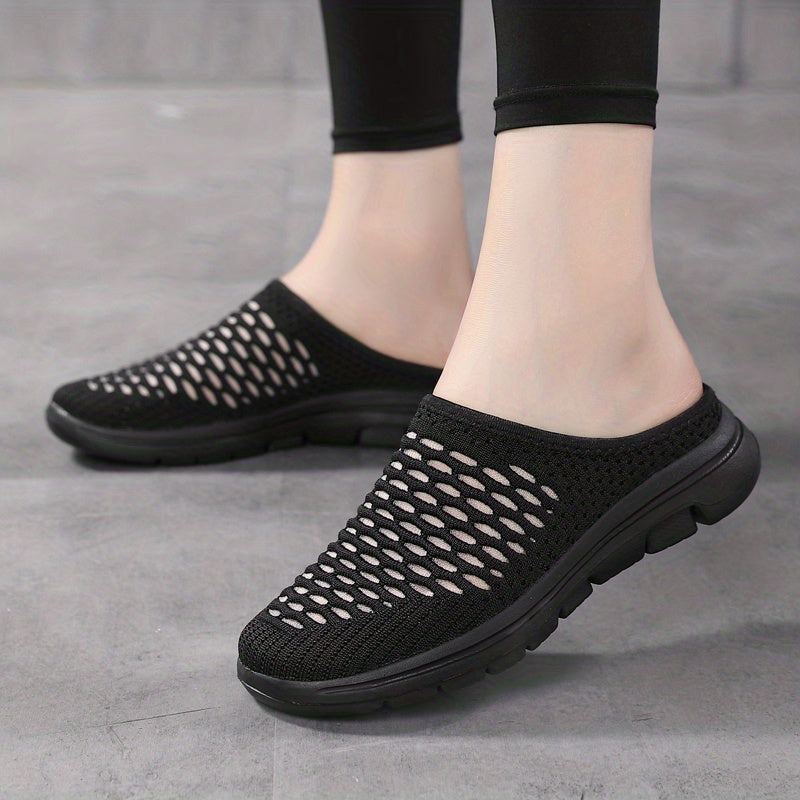 Knitted Slip On Breathable Slippers Women's Footwear