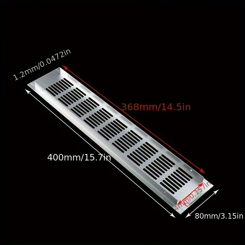 2pcs 80mm Wide Aluminum Alloy Vents Perforated Sheet Air Vent Grille