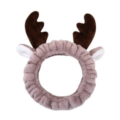 Cute Bow Headband Soft Coral Fleece Hair Accessory for Women Girls