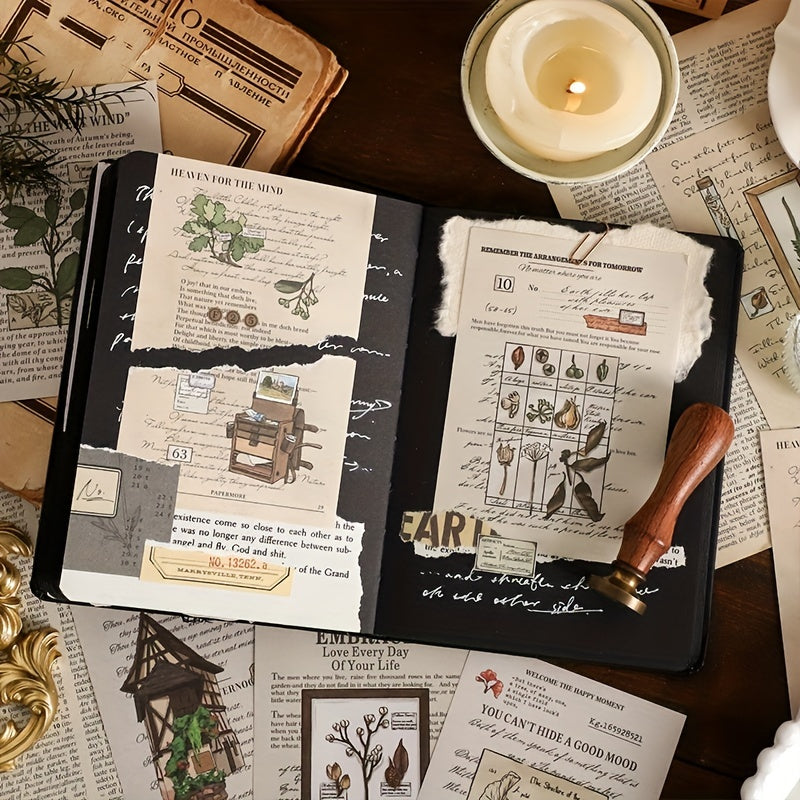 30 Retro Plant Material Packs - DIY Decorations