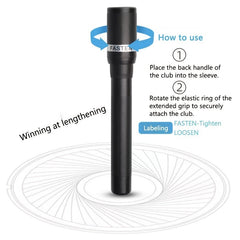 Billiards Stick Extension for Cue with Universal Grip