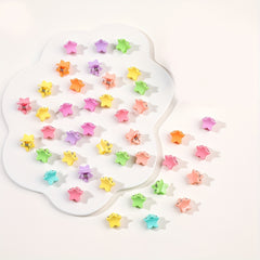 40pcs Random Small Butterfly Star Shaped Claw Clip Hairpin Hair Accessories