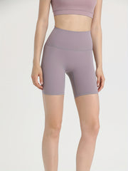 Women's High Waist Hip Exercise Running Tight Fitness Shorts