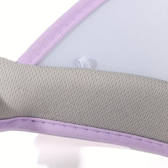Heart Cartoon Fan Visor Hat Purple Sunshade UV Protection Sun Hat