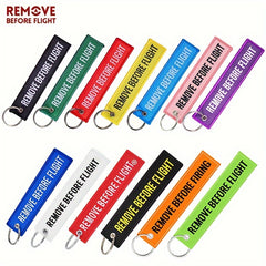 50pcs Remove Before Fight Keychain Anti lost Key Chain Pendant Gift