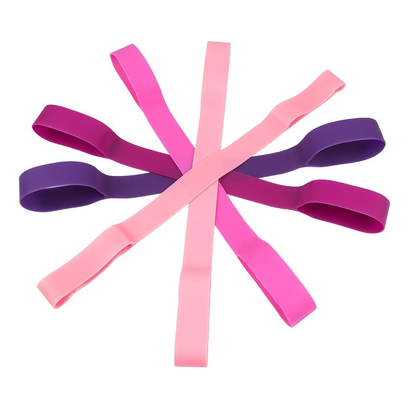 Pink Purple Exercise Resistance Band for Yoga Pilates