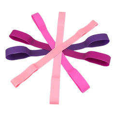 Pink Purple Exercise Resistance Band for Yoga Pilates
