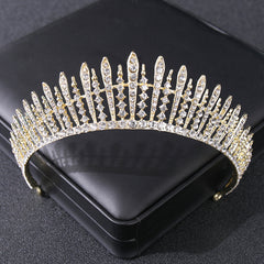 Queen's Tiara Crown Rhinestone Hair Hoop Wedding Accessories