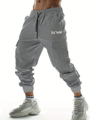 Lil Baby Letter Print Joggers Men s Cargo Pants