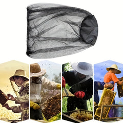 Outdoor Sunscreen Bucket Hat with Face Net Cover for Fishing Camping