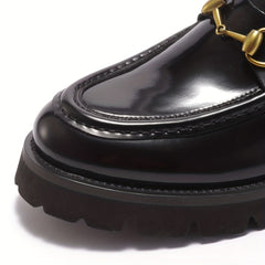 Men's Slip On Loafer Shoes Casual Anti skid Platform Shoes