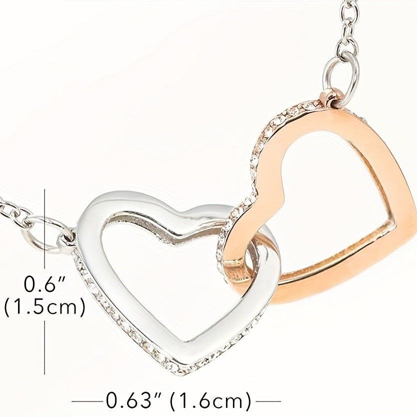 Hearts Necklace For Girls Jewelry With Card - Birthday Graduation Christmas